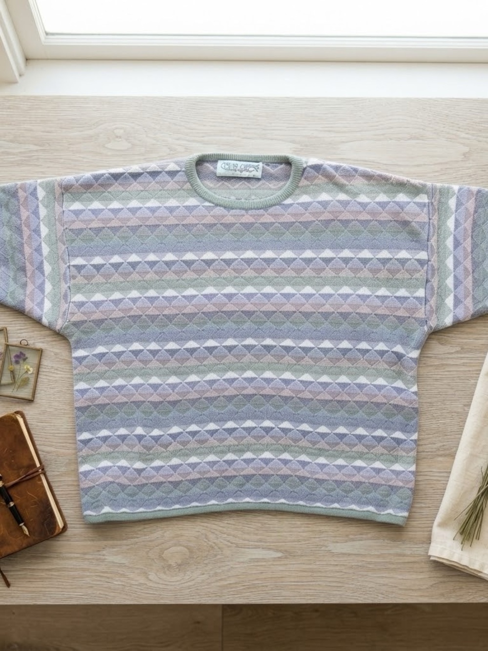 Vtg 90s Chelsea Gardens Knit Short Sleeve Sweater Women's XL Pullover Grannycore